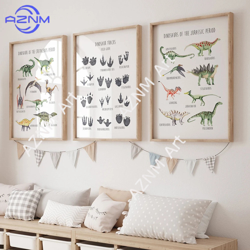 Kids Educational Resources - 1/3PCS ，The cartoon dinosaur species English