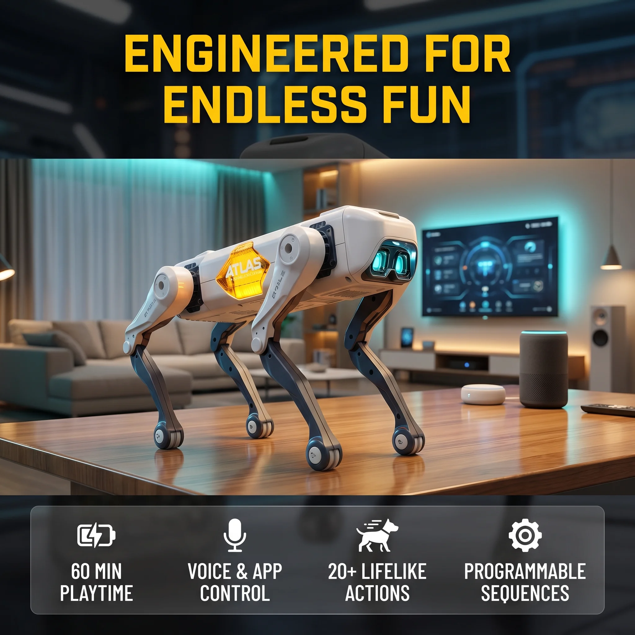 Kids Home Education - AI Smart Robot Dog, Voice &