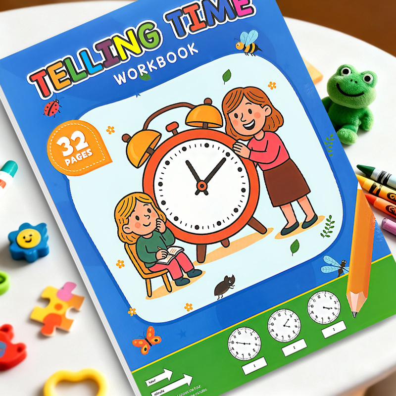 Kids Telling Time Educational  - огляд і ціна Kids Education Worksheet