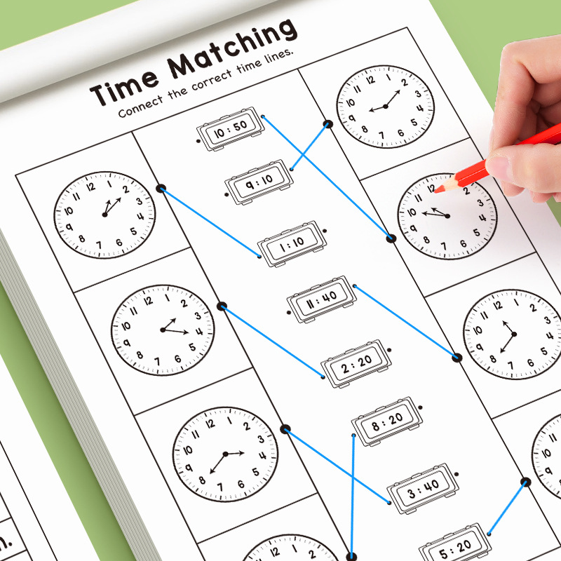 Kids Telling Time Educational  - огляд і ціна Kids Education Worksheet