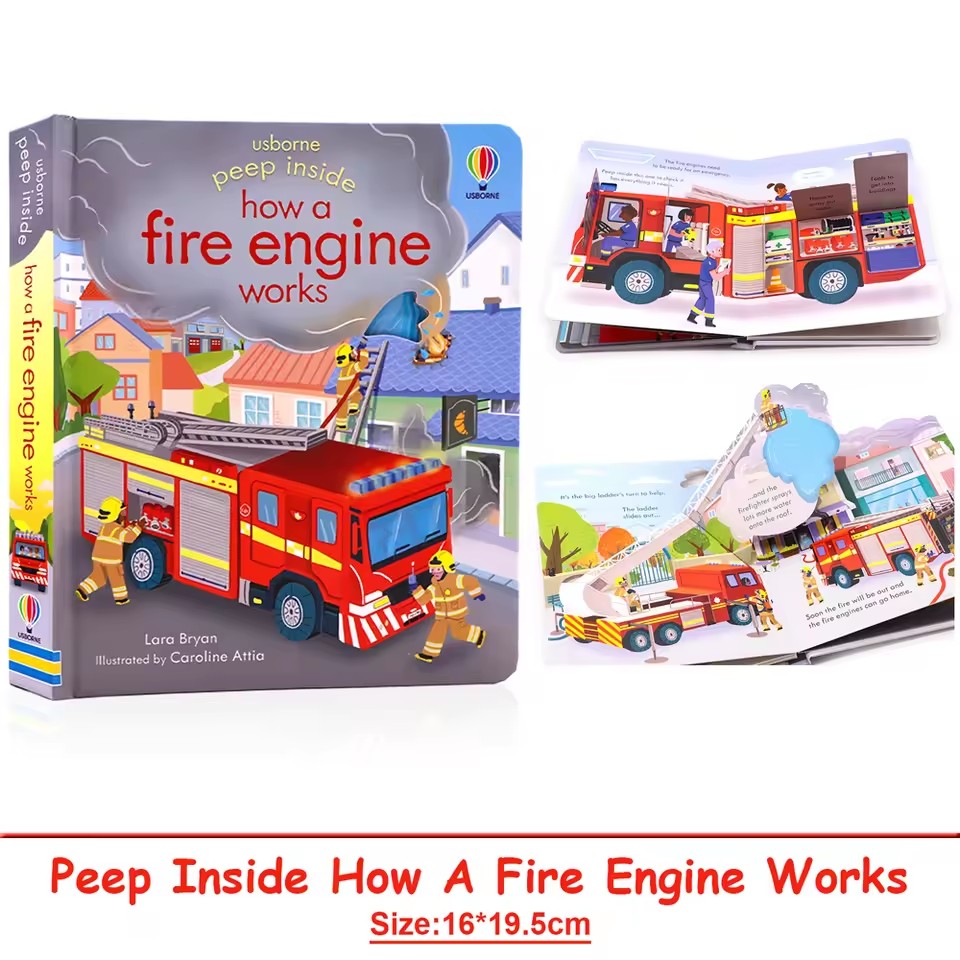 Usborne Peep Inside How A Fire - огляд і ціна Kid Education