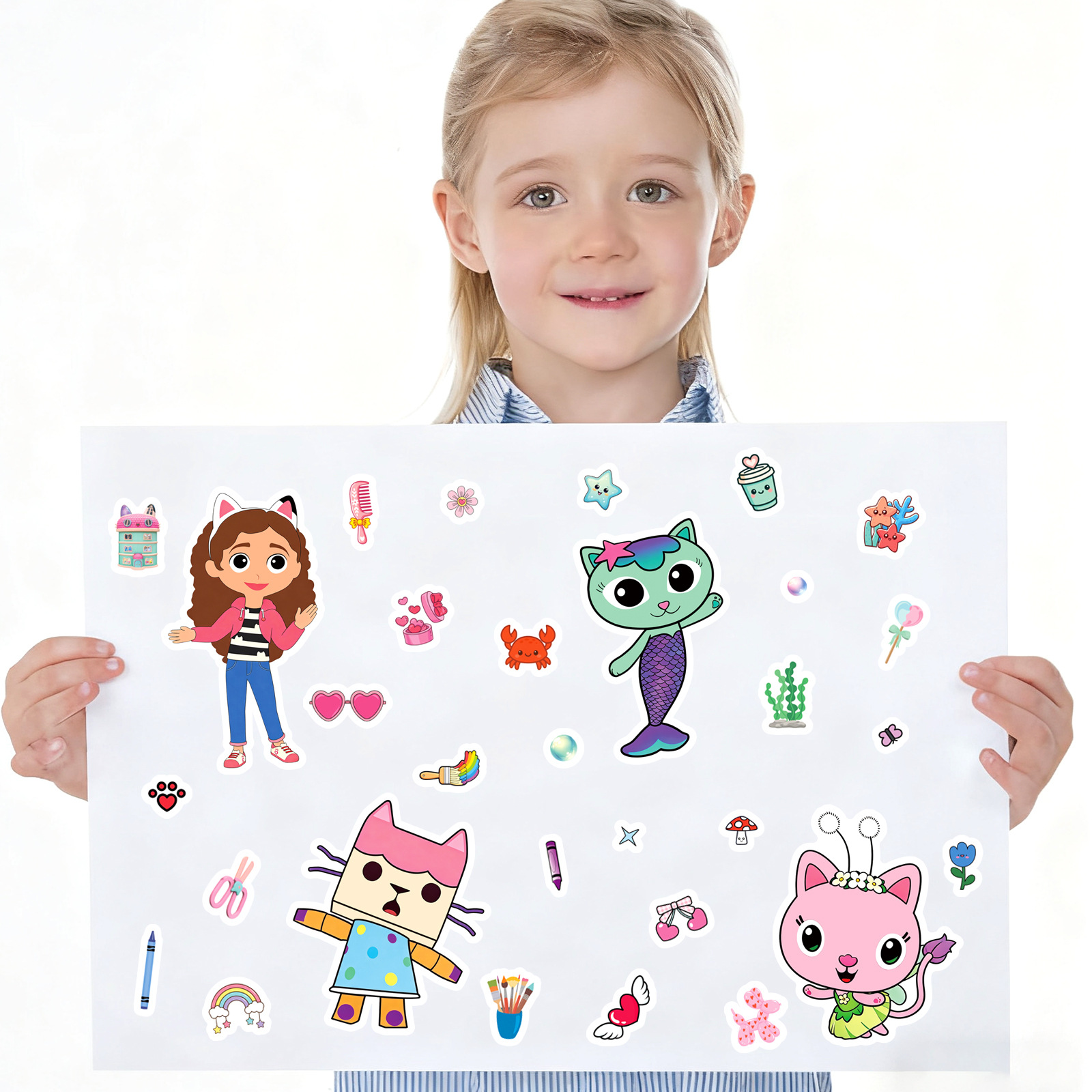 8/16Sheets Gabby's Dollhouse M - огляд і ціна Game Educational For Kids Free