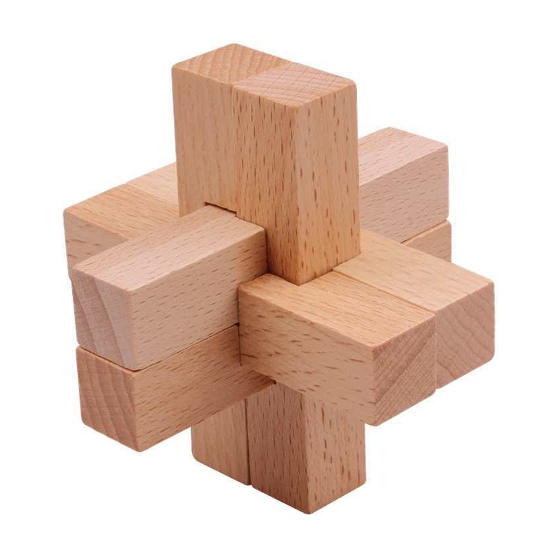 Wooden Luban Puzzle for Adults - огляд і ціна Game Educational For Kids Free