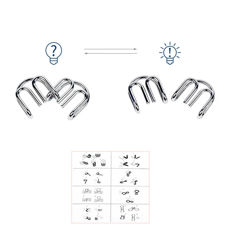 8PCS/Set Metal Montessori Wire - огляд і ціна Game Educational For Kids Free