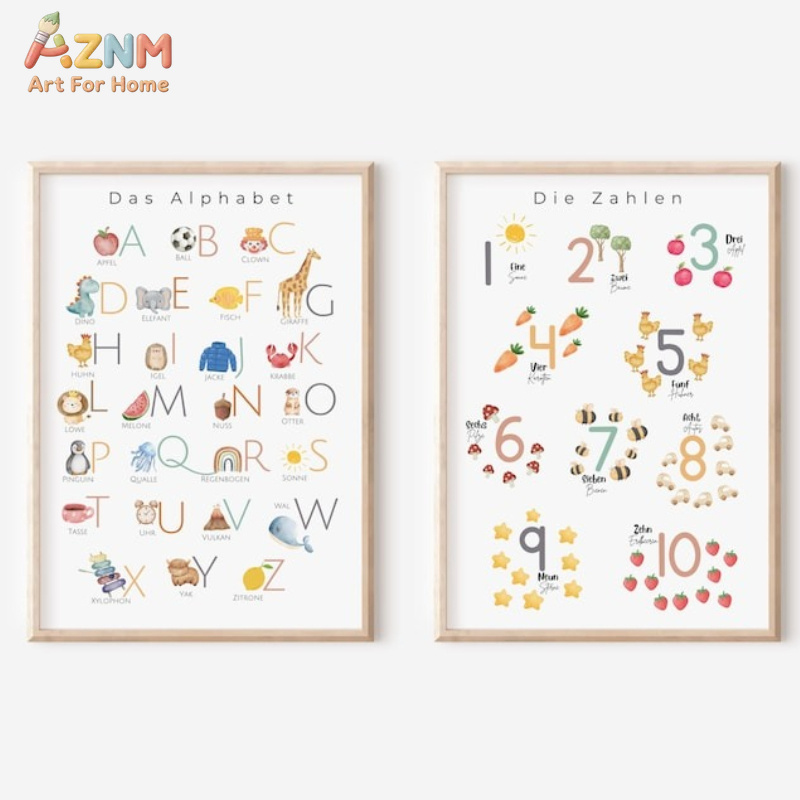 AZNM German Alphabet Numbers C - огляд і ціна Kids Home Education