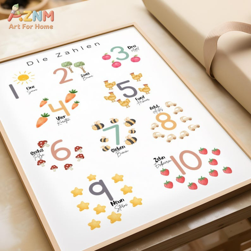 AZNM German Alphabet Numbers C - огляд і ціна Kids Home Education