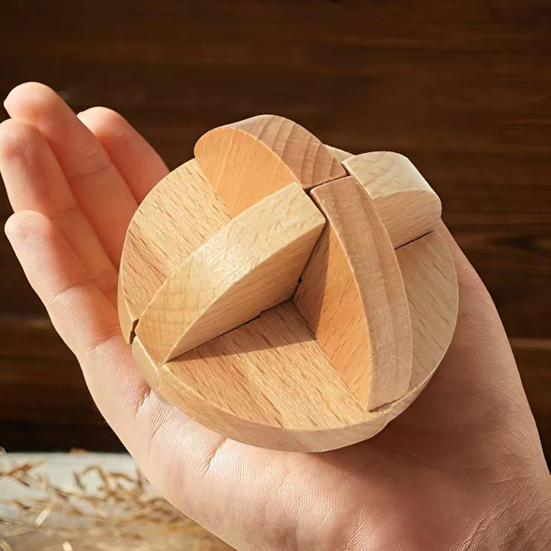 Classic Lu Ban ball Wooden Bra - огляд і ціна Game Educational For Kids Free